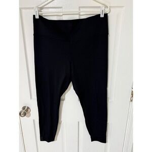 UNRL Womens Black High Waisted Leave A Legacy Leggings Size 2XL Activewear